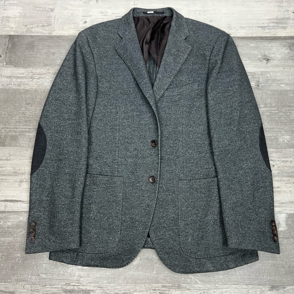 SanRemo Green Heather Heavy Wool Sport Coat 42R